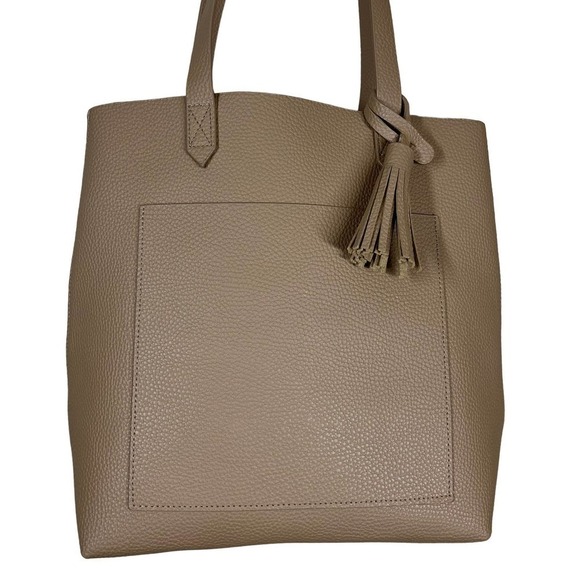 Leather Shoulder Bag Unbranded Tan Front Pocket Purse - Picture 6 of 10